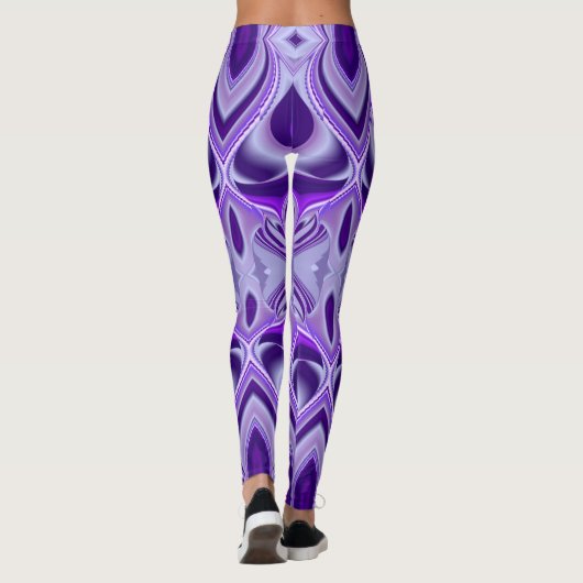 Paarse regenboogdromen leggings (Achterkant)