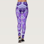 Paarse regenboogdromen leggings (Achterkant)