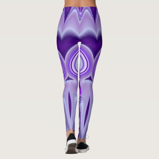 Paarse regenboogdromen leggings (Achterkant)