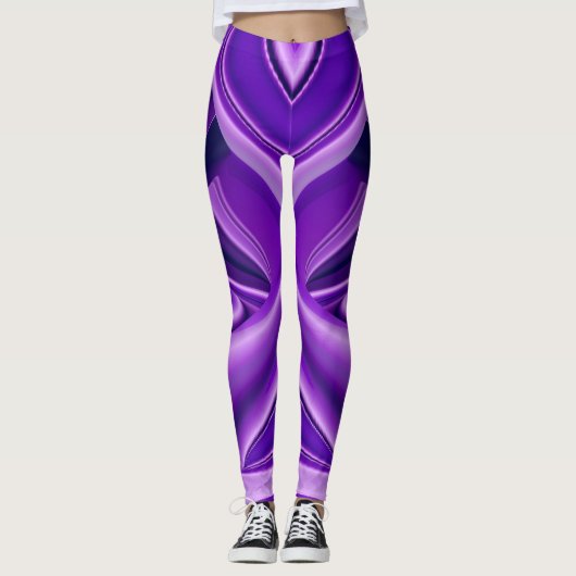 Paarse regenboogdromen leggings (Voorkant)