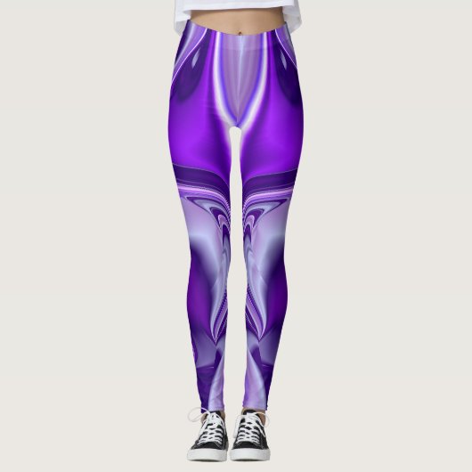 Paarse regenboogdromen leggings (Voorkant)