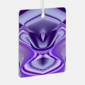 Paarse regenboogdromen metalen ornament (Voorkant Rechts)