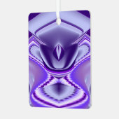 Paarse regenboogdromen metalen ornament (Voorkant links)