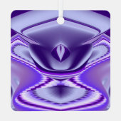 Paarse regenboogdromen metalen ornament (Achterkant)