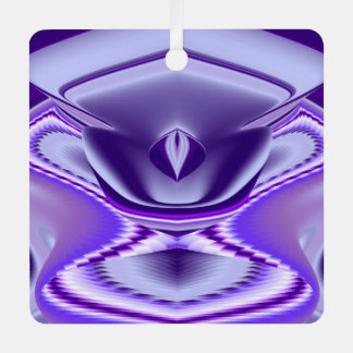 Paarse regenboogdromen metalen ornament