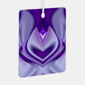 Paarse regenboogdromen metalen ornament (Voorkant Rechts)