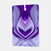 Paarse regenboogdromen metalen ornament (Voorkant links)