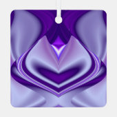 Paarse regenboogdromen metalen ornament (Achterkant)