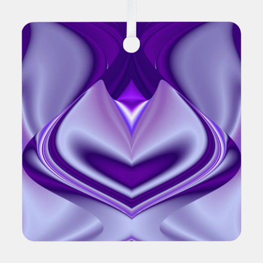 Paarse regenboogdromen metalen ornament (Voorkant)