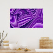 Paarse regenboogdromen poster (Keuken)