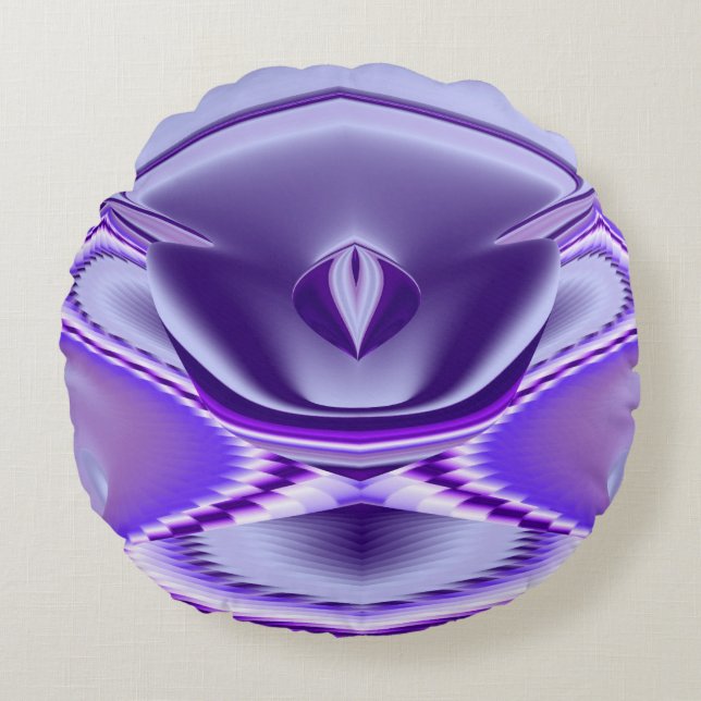 Paarse regenboogdromen rond kussen (Voorkant)