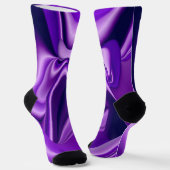 Paarse regenboogdromen sokken (Gebogen)