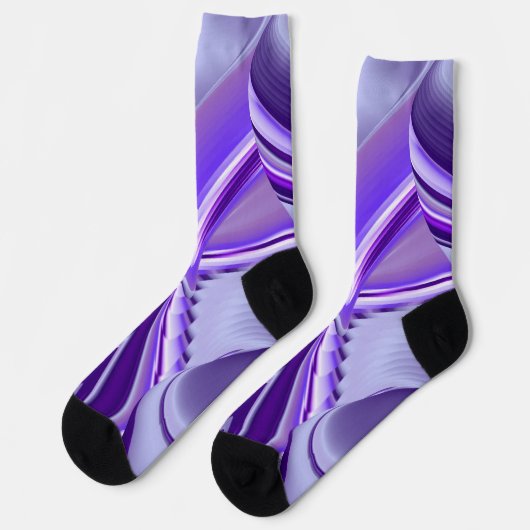 Paarse regenboogdromen sokken (Links)