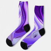 Paarse regenboogdromen sokken (Links)
