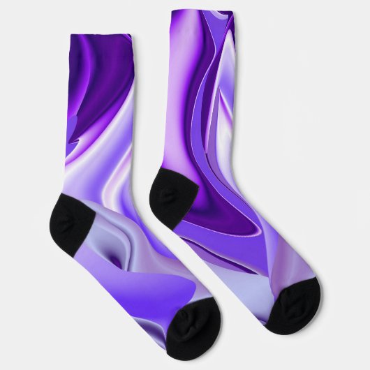 Paarse regenboogdromen sokken (Rechts)