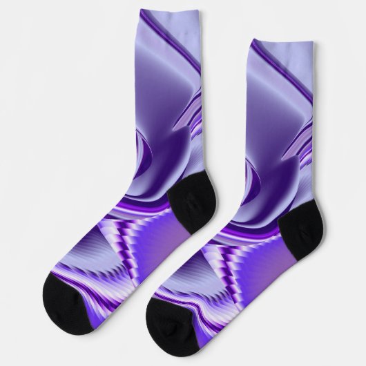 Paarse regenboogdromen sokken (Links)