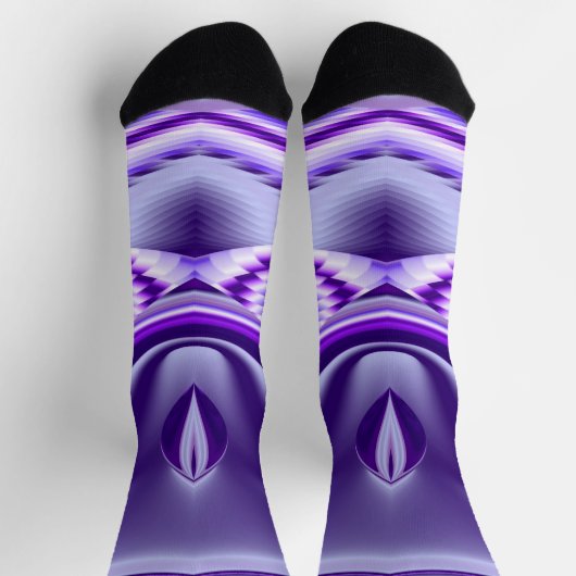 Paarse regenboogdromen sokken (Top)