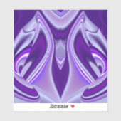 Paarse regenboogdromen sticker (Vel)