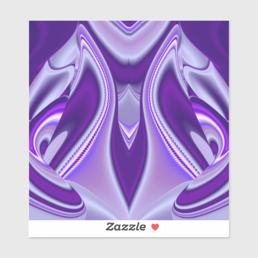 Paarse regenboogdromen sticker (Vel)