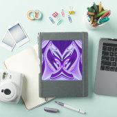 Paarse regenboogdromen sticker (iPad Cover)