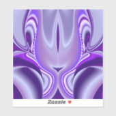 Paarse regenboogdromen sticker (Vel)