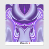 Paarse regenboogdromen sticker (Vel)