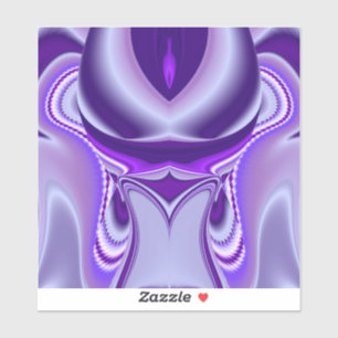 Paarse regenboogdromen sticker