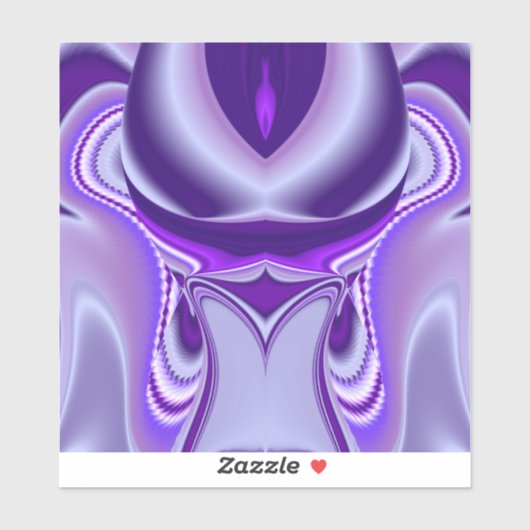 Paarse regenboogdromen sticker (Vel)