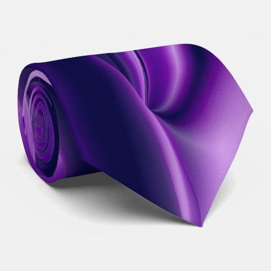 Paarse regenboogdromen stropdas (Opgerold)