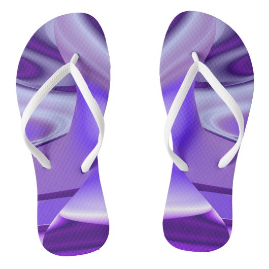 Paarse regenboogdromen teenslippers (Voetbed)