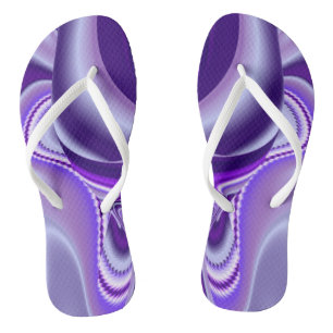 Paarse regenboogdromen teenslippers