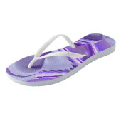 Paarse regenboogdromen teenslippers (Schuin)