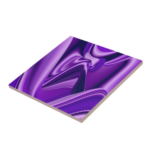 Paarse regenboogdromen tegeltje (Zijkant)