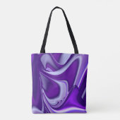 Paarse regenboogdromen tote bag (Achterkant)