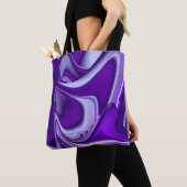 Paarse regenboogdromen tote bag (Dichtbij)