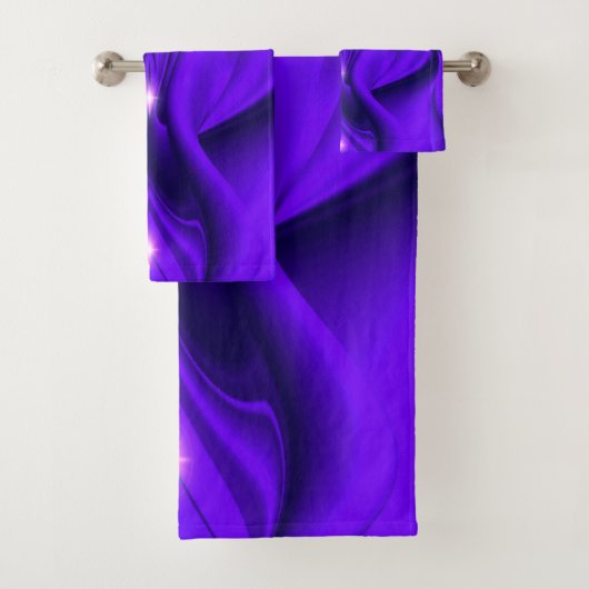 Paarse regenboogdromen twee sterren bad handdoek (Insitu)