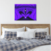 Paarse Regenboogdromen , Twee Sterren Canvas Afdruk (Insitu (Slaapkamer))
