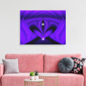 Paarse Regenboogdromen , Twee Sterren Canvas Afdruk (Insitu (Woonkamer))