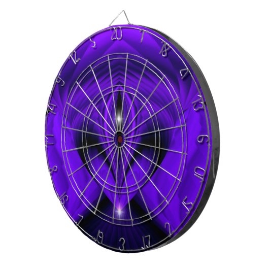Paarse regenboogdromen twee sterren dartbord (Voorkant Rechts)
