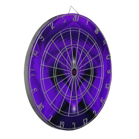 Paarse regenboogdromen twee sterren dartbord (Voorkant Links)