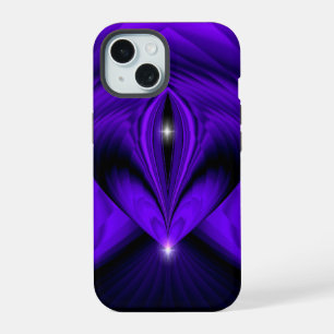 Paarse regenboogdromen twee sterren iPhone 15 case