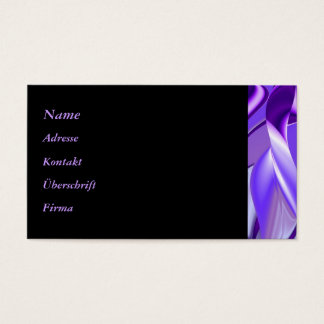 Paarse regenboogdromen visitekaartje
