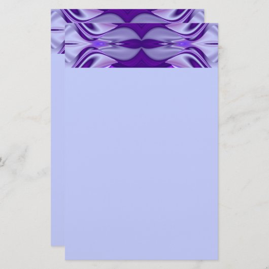 Paarse regenboogdroomkerij briefpapier (Voorkant / Achterkant)