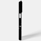 Paarse regenbooghartslag met sterren op zwart Case-Mate iPhone case (Achterkant / Rechts)