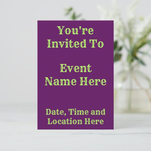 Paarse regenboogherinnering kaart (Staand voorkant)