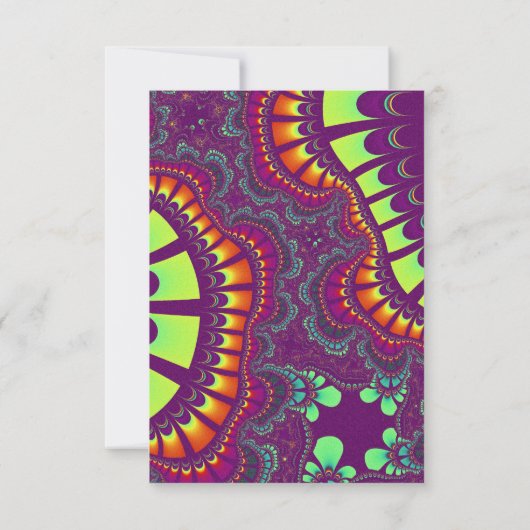 Paarse regenboogherinnering kaart (Achterkant)
