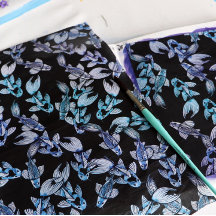 Paarse regenboogKoi Pond Art Kois Vispatroon