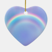 Paarse regenboogliefde Dream Hope gepersonaliseerd Keramisch Ornament (Achterkant)