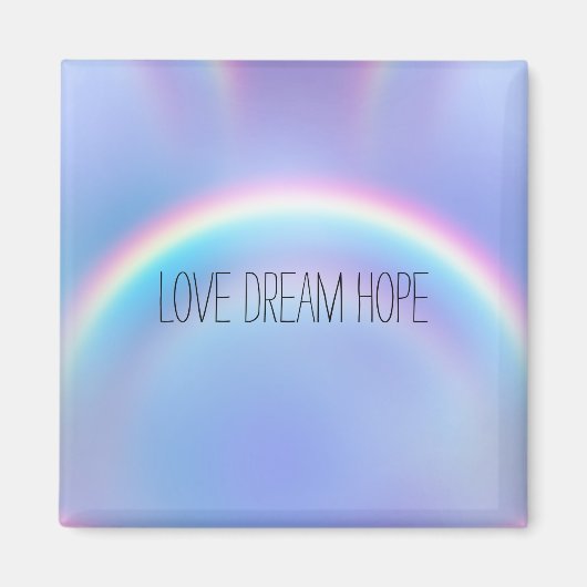 Paarse regenboogliefde Dream Hope gepersonaliseerd Magneet (Voorkant)