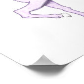 Paarse regenboogontsteking poster (Hoek)